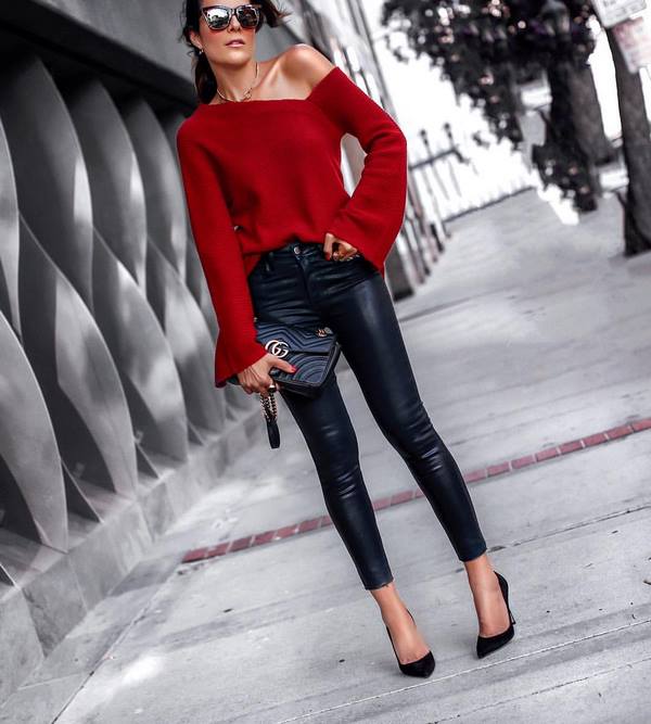 Лучшие образы с кожаными брюками 2026 – стильные фасоны
