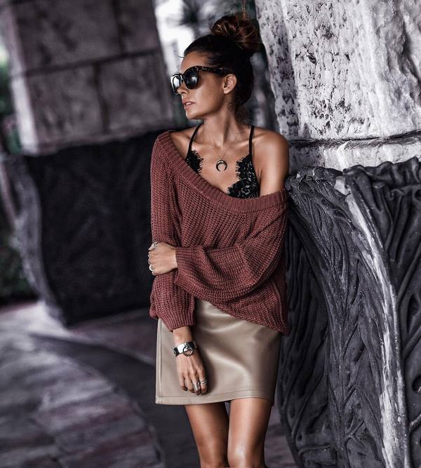 Кожаные юбки 2026 – чудесные образы и последние тренды юбок из кожи