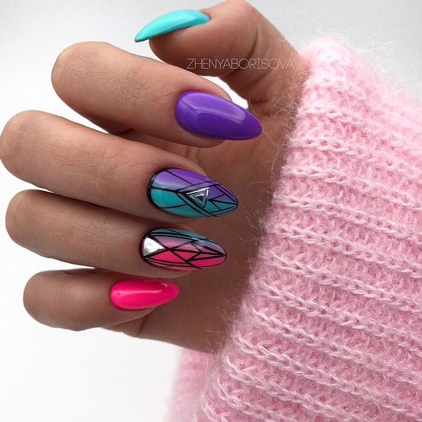 Новые идеи маникюра геометрия 2026 – топ-10 новинок нейл-дизайна