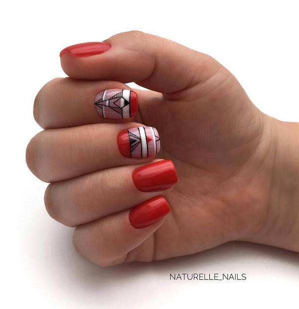 Новые идеи маникюра геометрия 2026 – топ-10 новинок нейл-дизайна