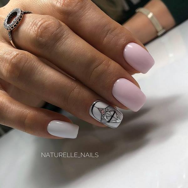 Новые идеи маникюра геометрия 2026 – топ-10 новинок нейл-дизайна