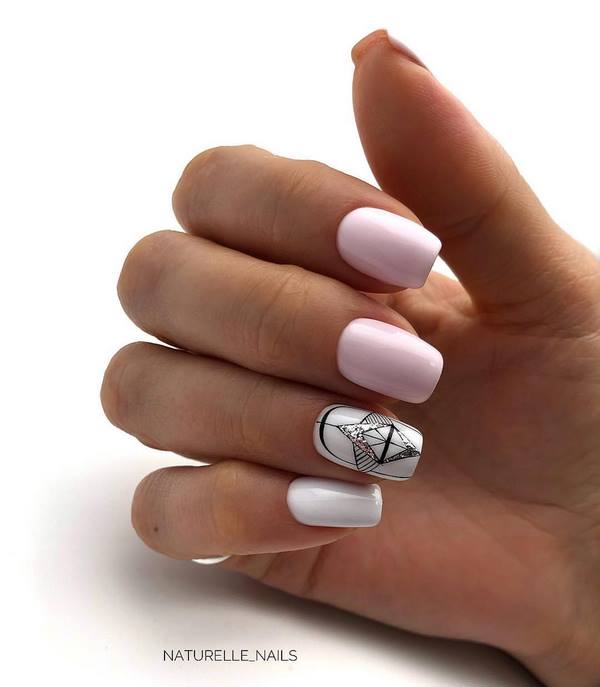 Новые идеи маникюра геометрия 2026 – топ-10 новинок нейл-дизайна