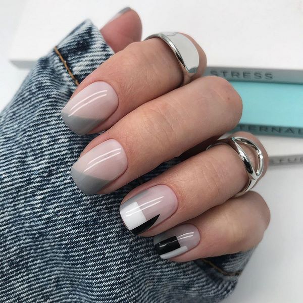 Новые идеи маникюра геометрия 2026 – топ-10 новинок нейл-дизайна