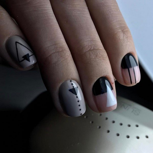 Новые идеи маникюра геометрия 2026 – топ-10 новинок нейл-дизайна
