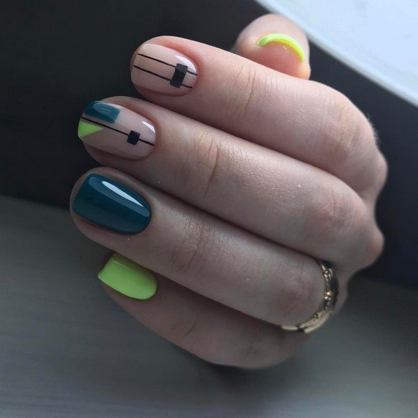 Новые идеи маникюра геометрия 2026 – топ-10 новинок нейл-дизайна