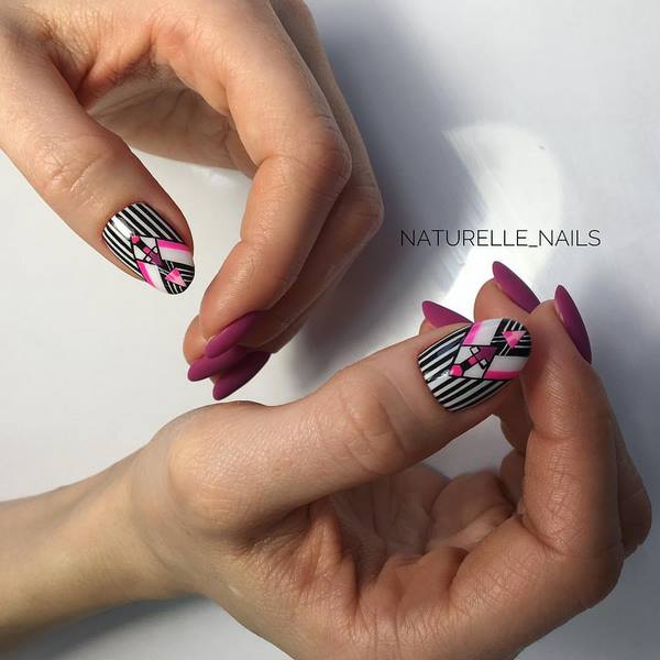 Новые идеи маникюра геометрия 2026 – топ-10 новинок нейл-дизайна