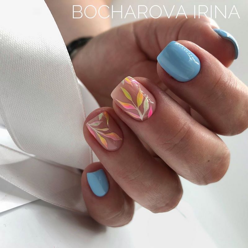 Новинки маникюра с пленками и слайдерами 2026 — фото