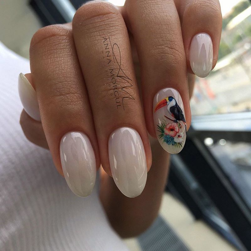 Новинки маникюра с пленками и слайдерами 2026 — фото