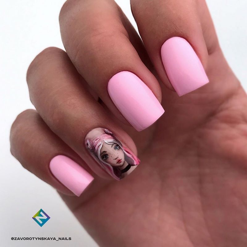 Новинки маникюра с пленками и слайдерами 2026 — фото