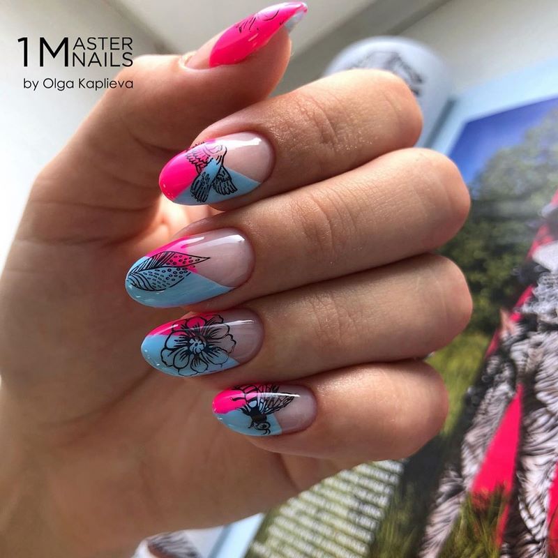 Новинки маникюра с пленками и слайдерами 2026 — фото