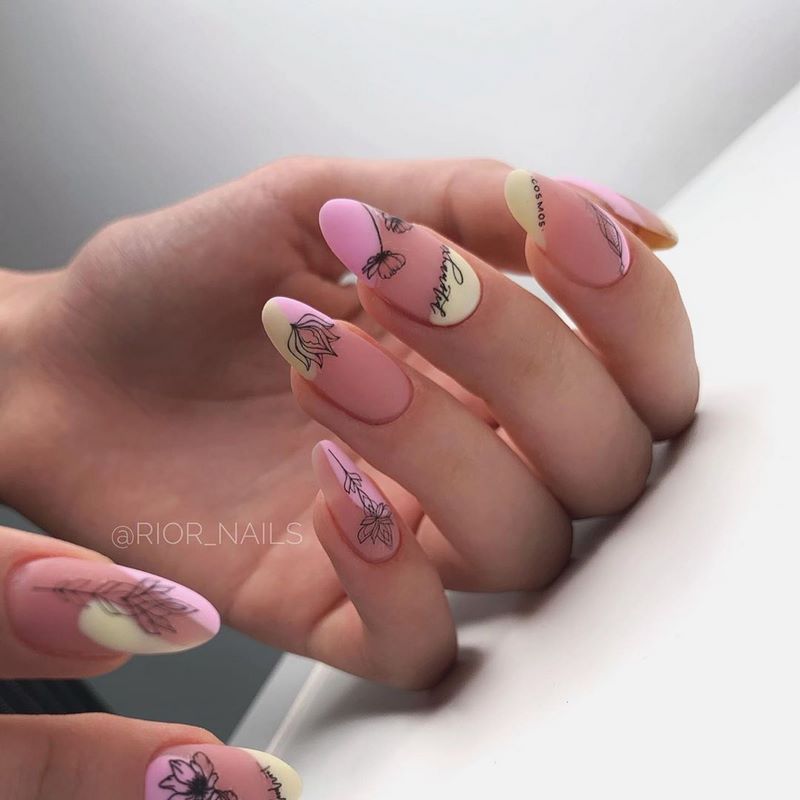 Новинки маникюра с пленками и слайдерами 2026 — фото