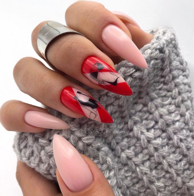 Новинки маникюра с пленками и слайдерами 2026 — фото