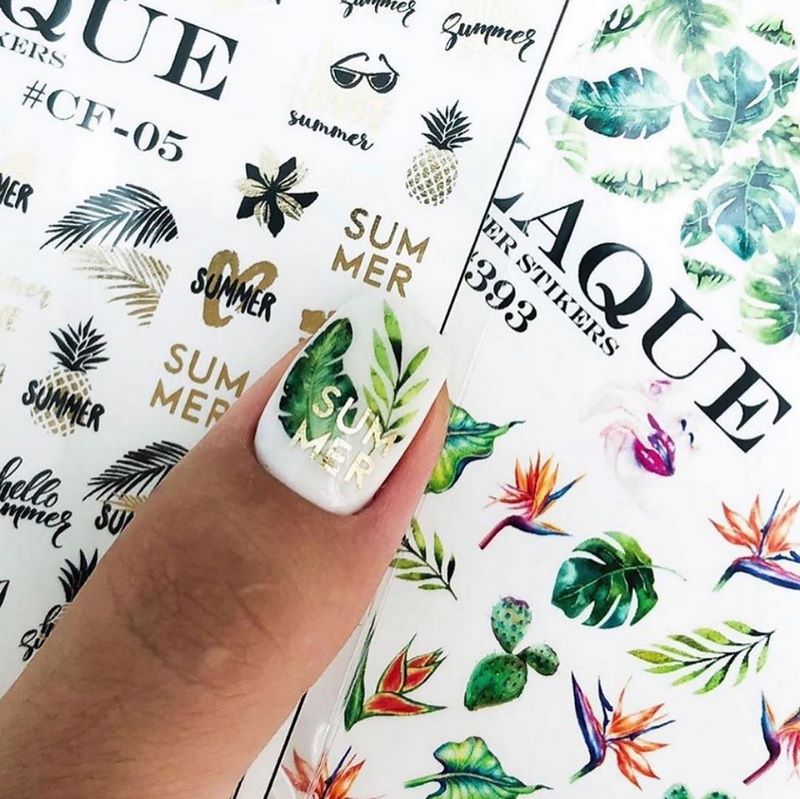 Новинки маникюра с пленками и слайдерами 2026 — фото