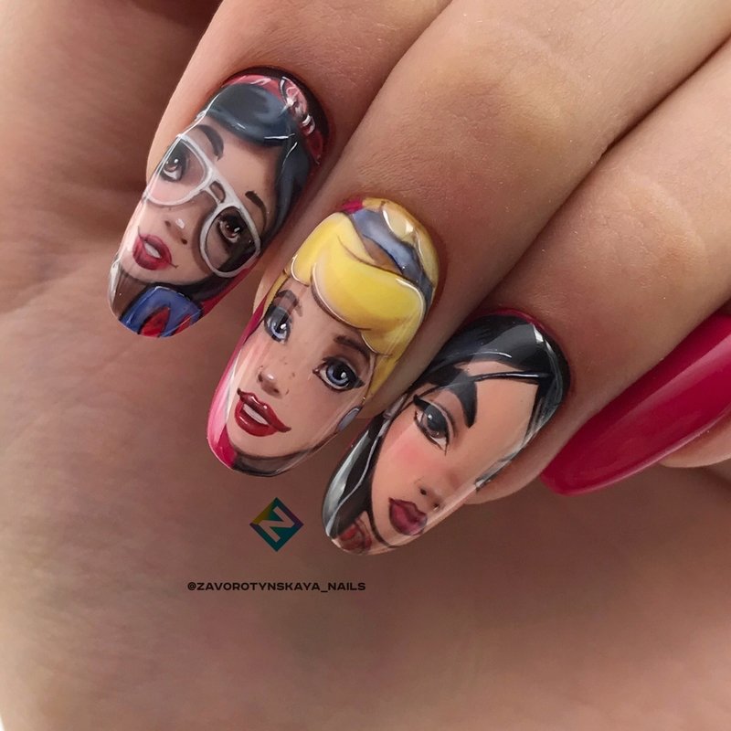 Новинки маникюра с пленками и слайдерами 2026 — фото