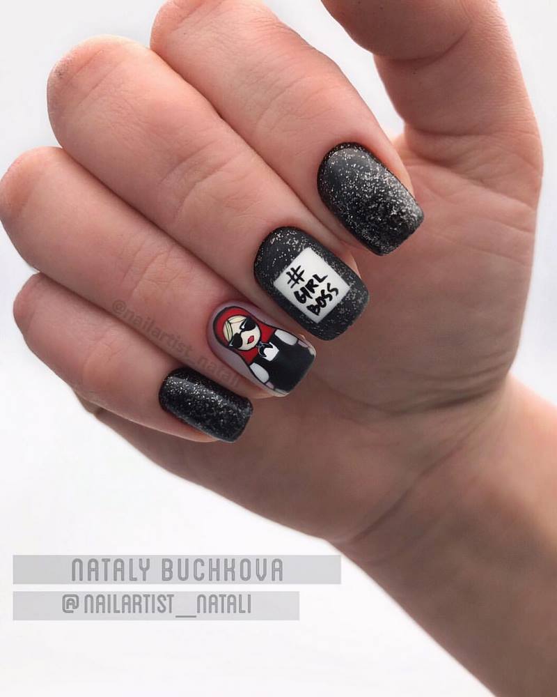 Новинки маникюра с пленками и слайдерами 2026 — фото