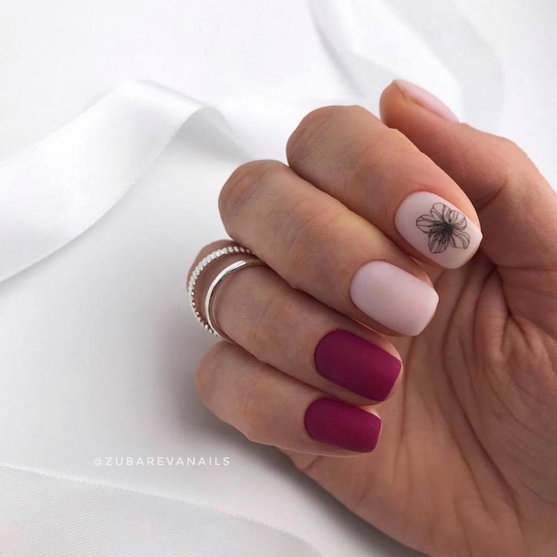 Обворожительный бордовый маникюр 2026 в новых техниках и стилях