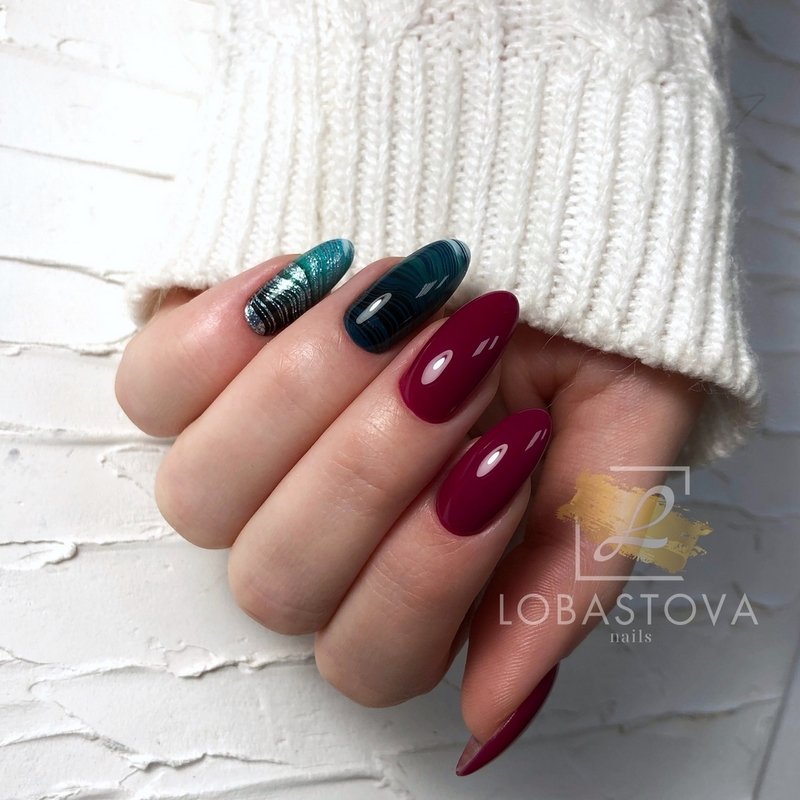 Обворожительный бордовый маникюр 2026 в новых техниках и стилях
