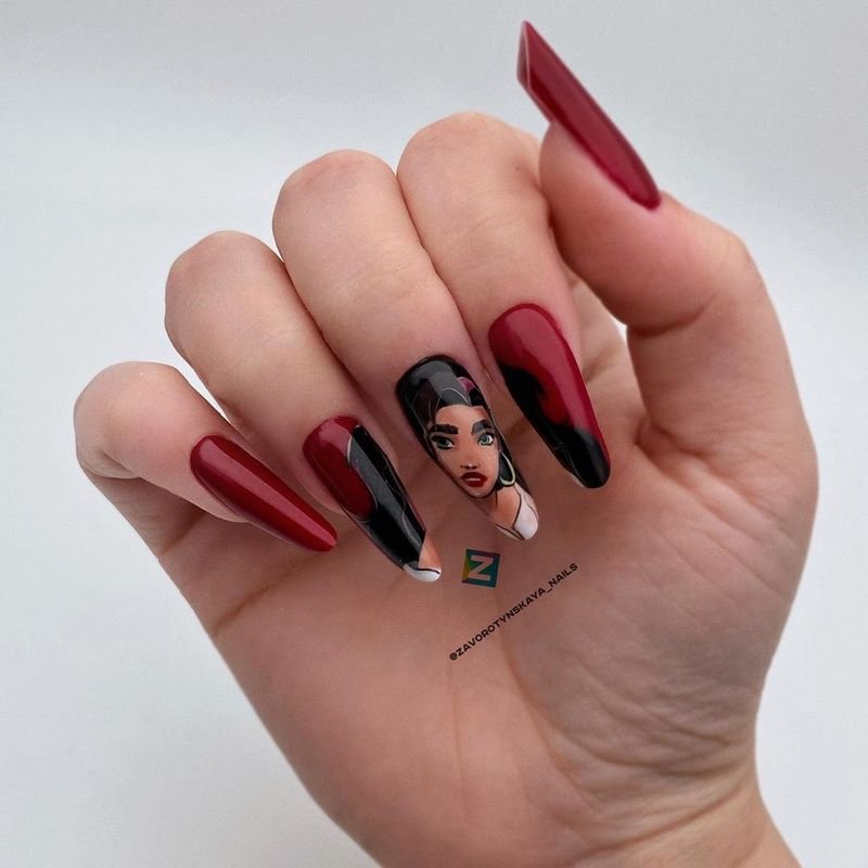 Обворожительный бордовый маникюр 2026 в новых техниках и стилях