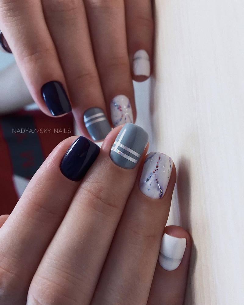 Креативные идеи мраморного маникюра 2026: свежие новинки дизайна
