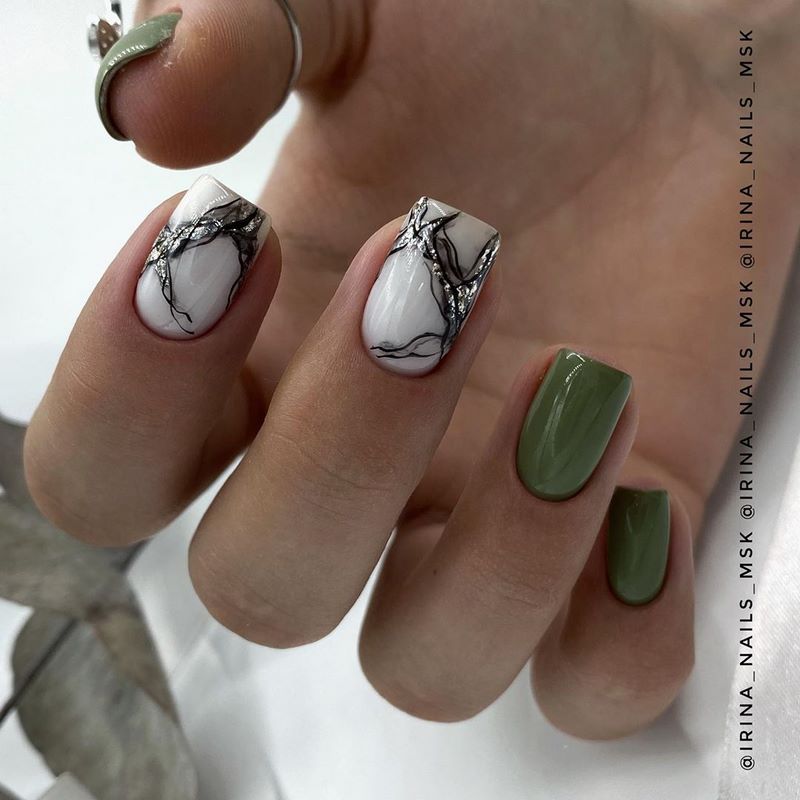 Креативные идеи мраморного маникюра 2026: свежие новинки дизайна