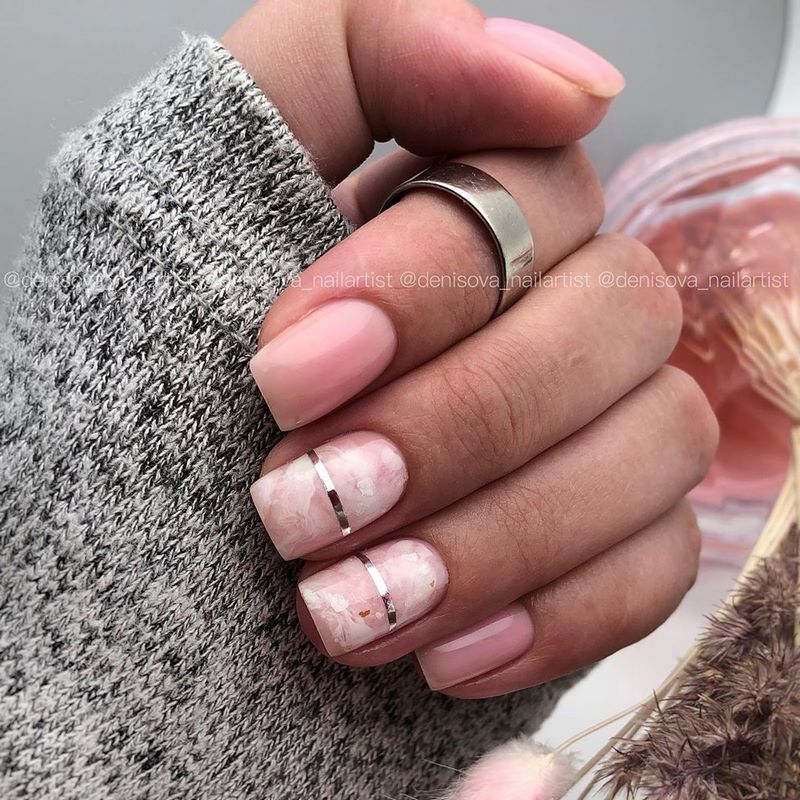 Креативные идеи мраморного маникюра 2026: свежие новинки дизайна