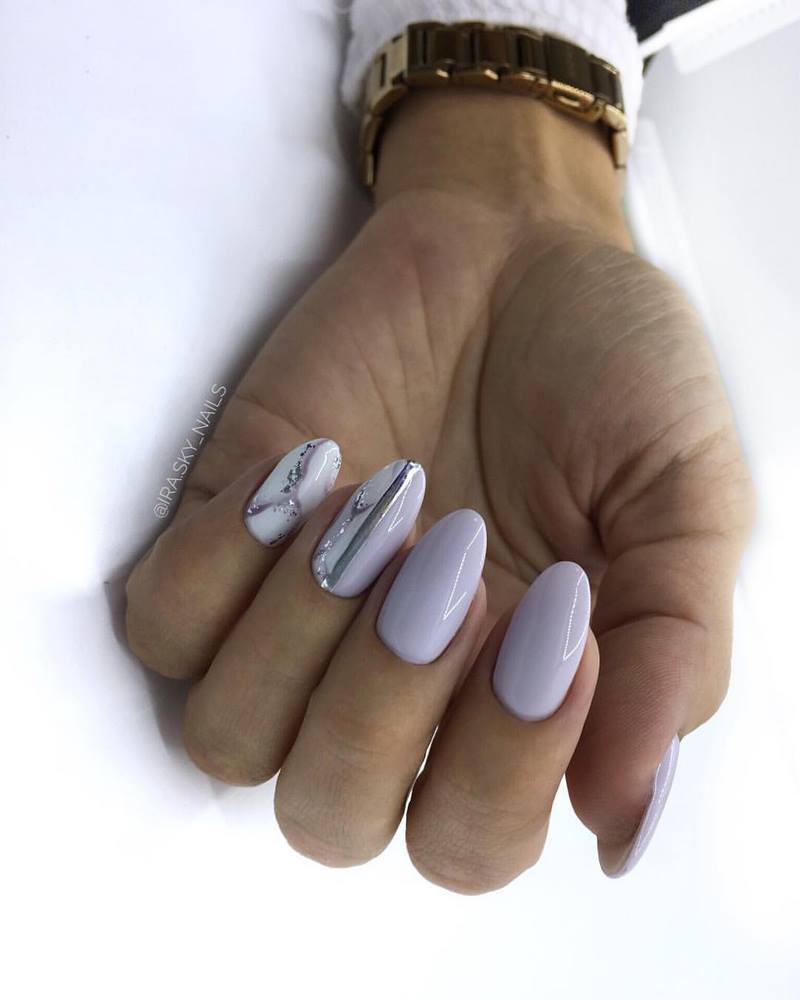 Креативные идеи мраморного маникюра 2026: свежие новинки дизайна