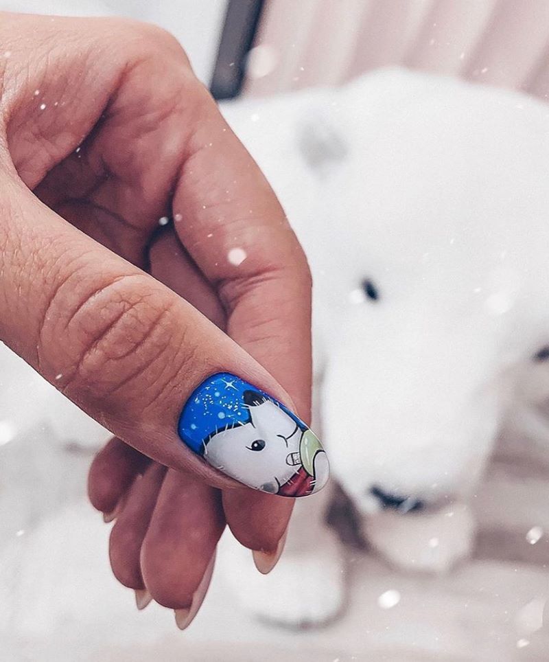 Блистательный новогодний маникюр 2027: фото-примеры