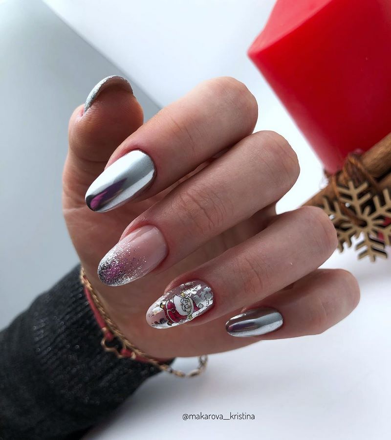 Блистательный новогодний маникюр 2027: фото-примеры