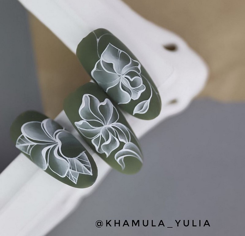 Цветочный маникюр 2026: фото, идеи маникюра с цветами