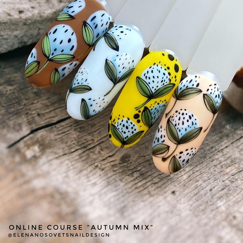 Цветочный маникюр 2026: фото, идеи маникюра с цветами