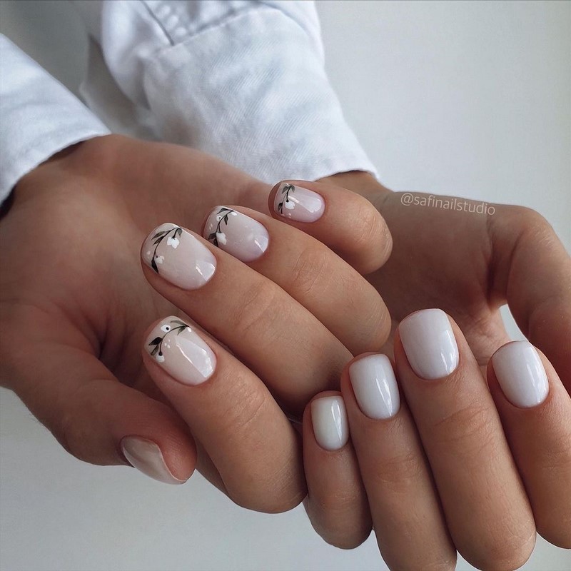 Цветочный маникюр 2026: фото, идеи маникюра с цветами