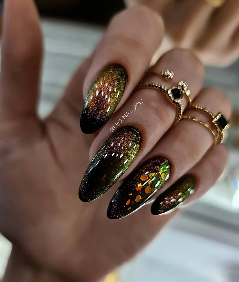 Трендовый маникюр «кошачий глаз» 2026: идеи дизайна ногтей