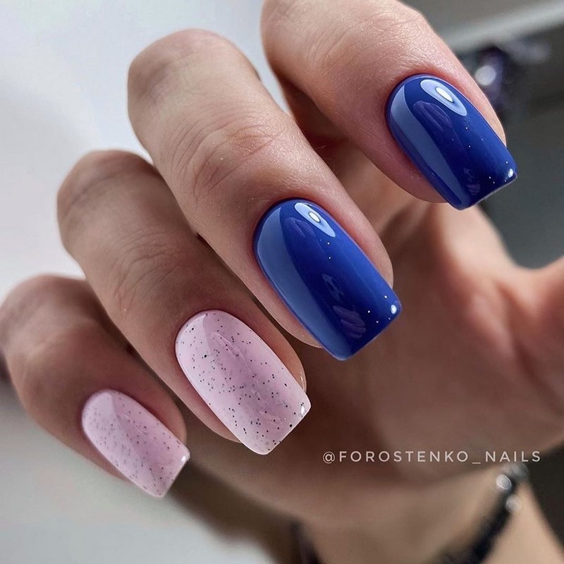 Стильный синий маникюр 2026: идеи, новинки, тенденции