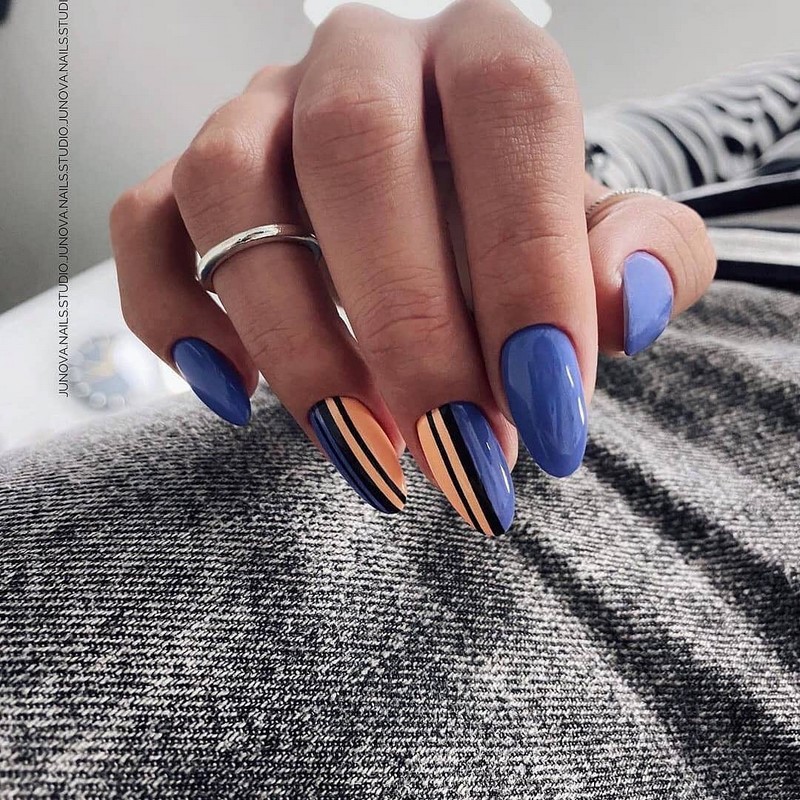 Стильный синий маникюр 2026: идеи, новинки, тенденции