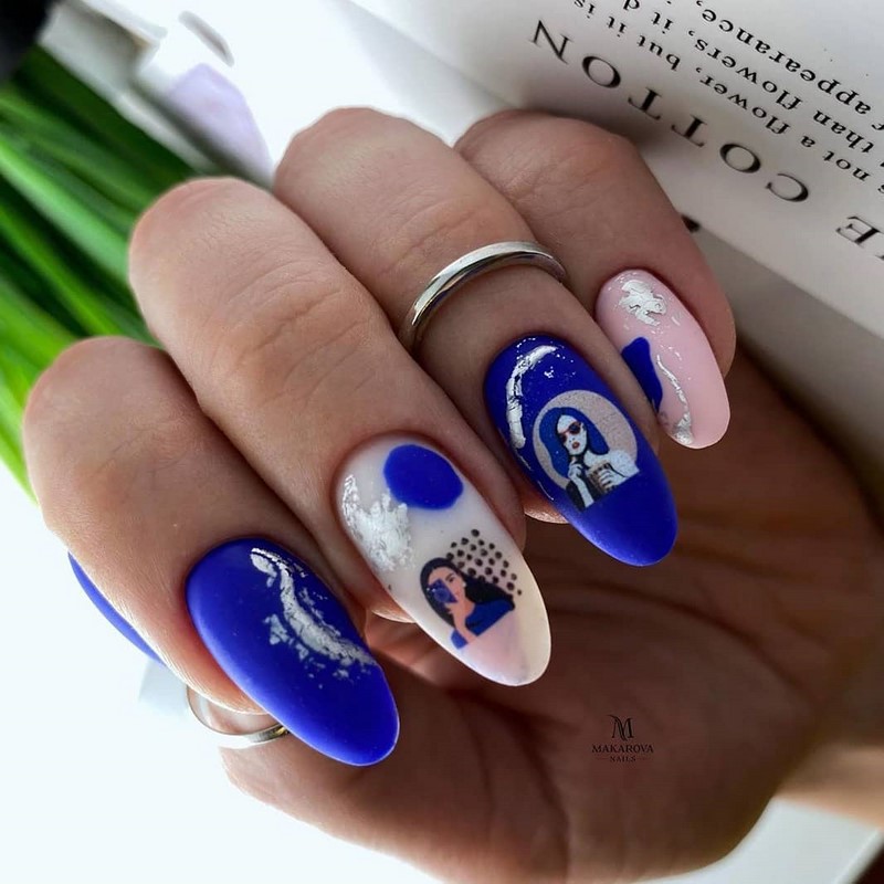 Стильный синий маникюр 2026: идеи, новинки, тенденции