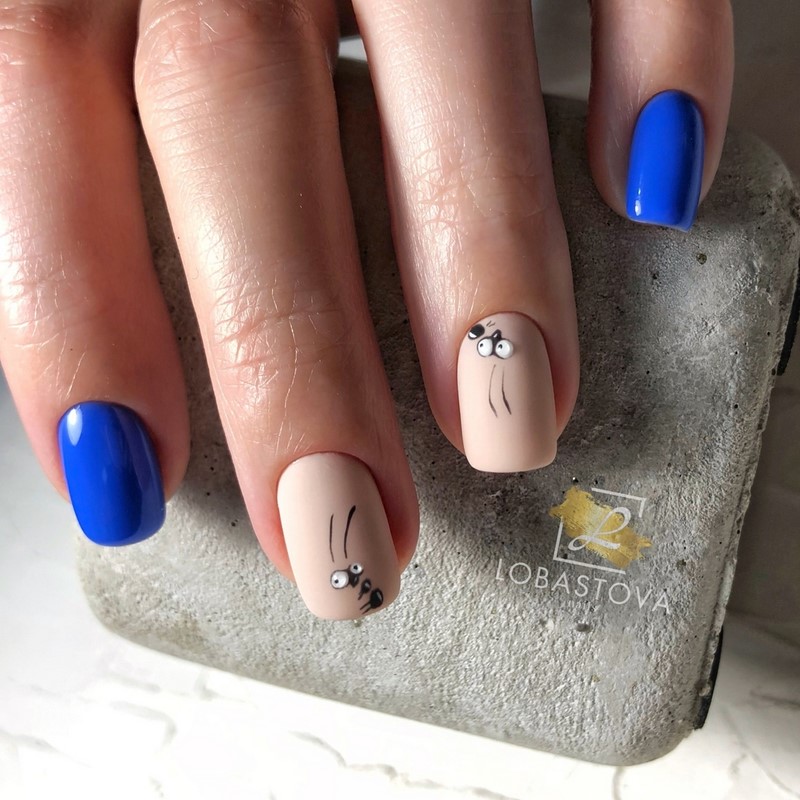 Стильный синий маникюр 2026: идеи, новинки, тенденции