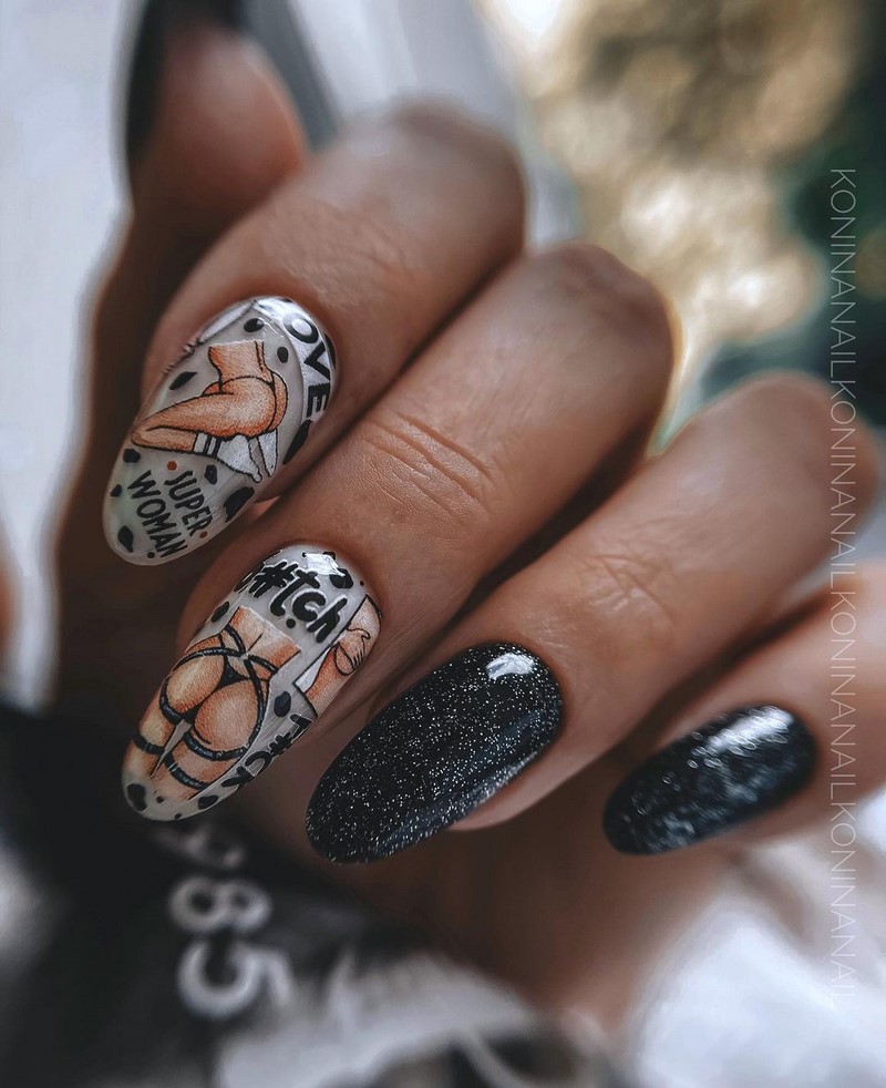 Актуальный черный маникюр 2026 – 10 тенденций в новом сезоне