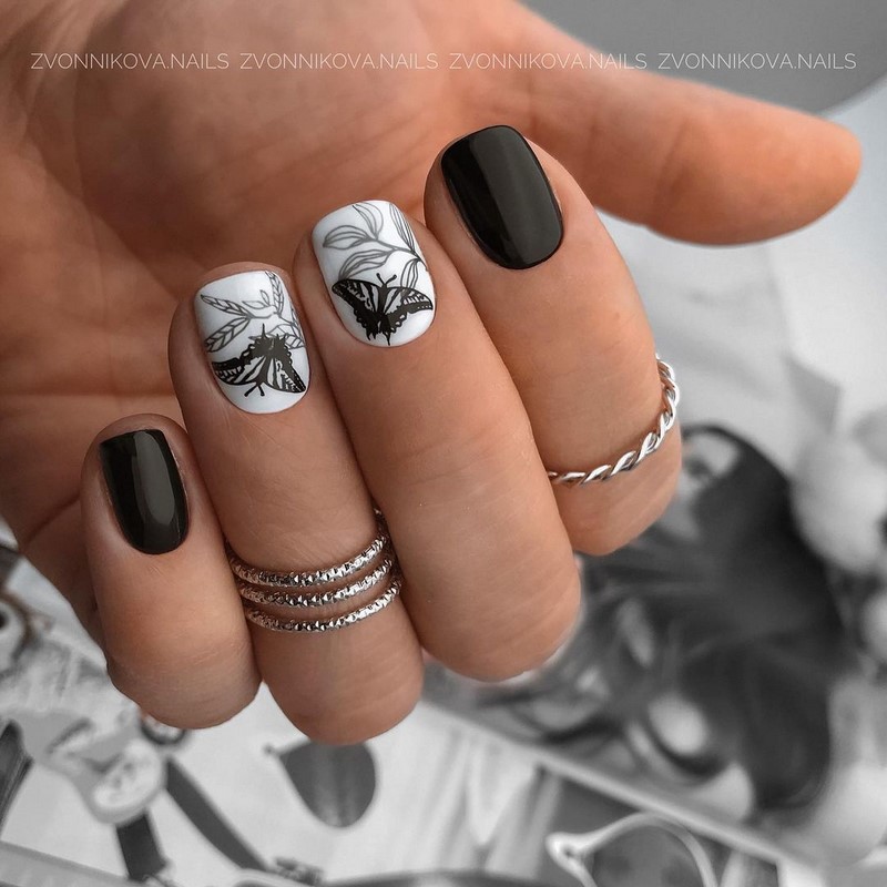 Актуальный черный маникюр 2026 – 10 тенденций в новом сезоне