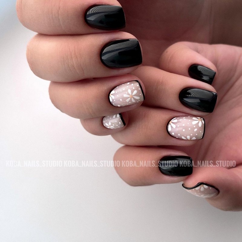 Актуальный черный маникюр 2026 – 10 тенденций в новом сезоне