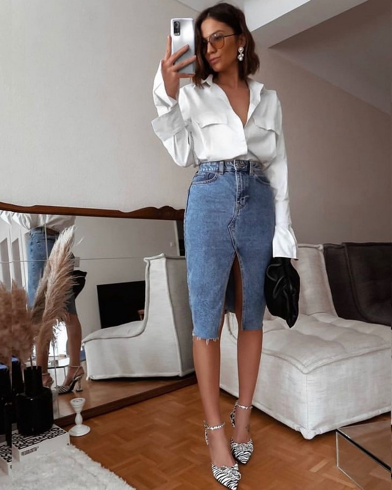 Идеальная юбка-карандаш 2026 в образах на любой случай