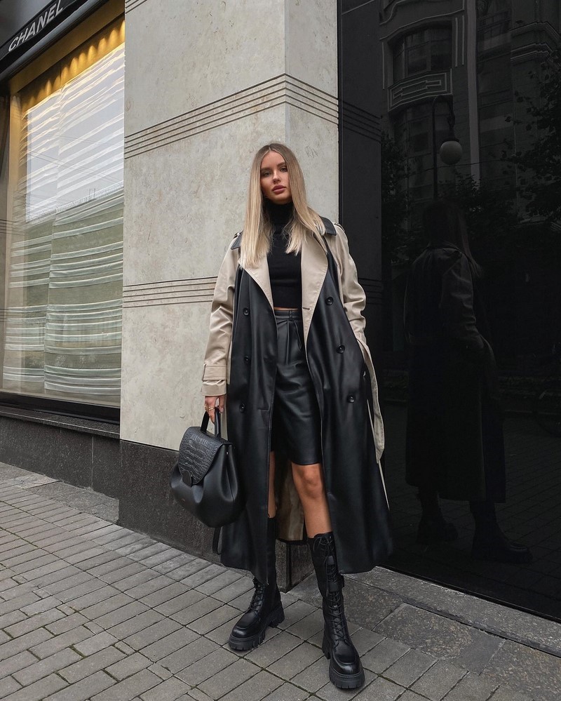 Стильные плащи и тренчи 2026: модные модели на фото
