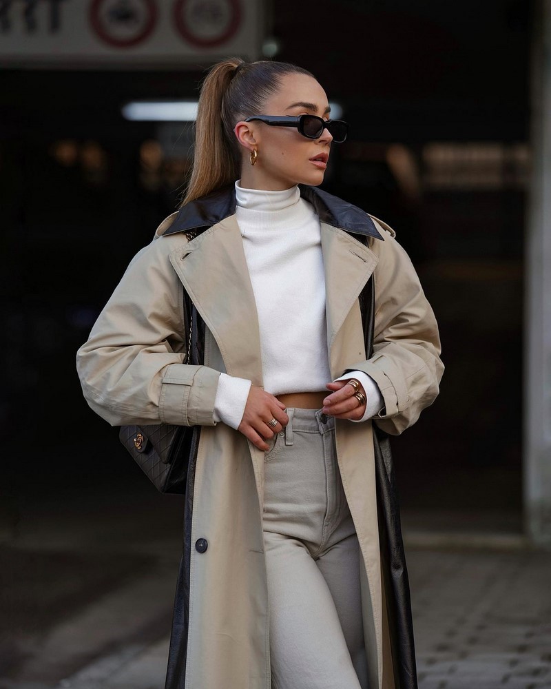 Стильные плащи и тренчи 2026: модные модели на фото