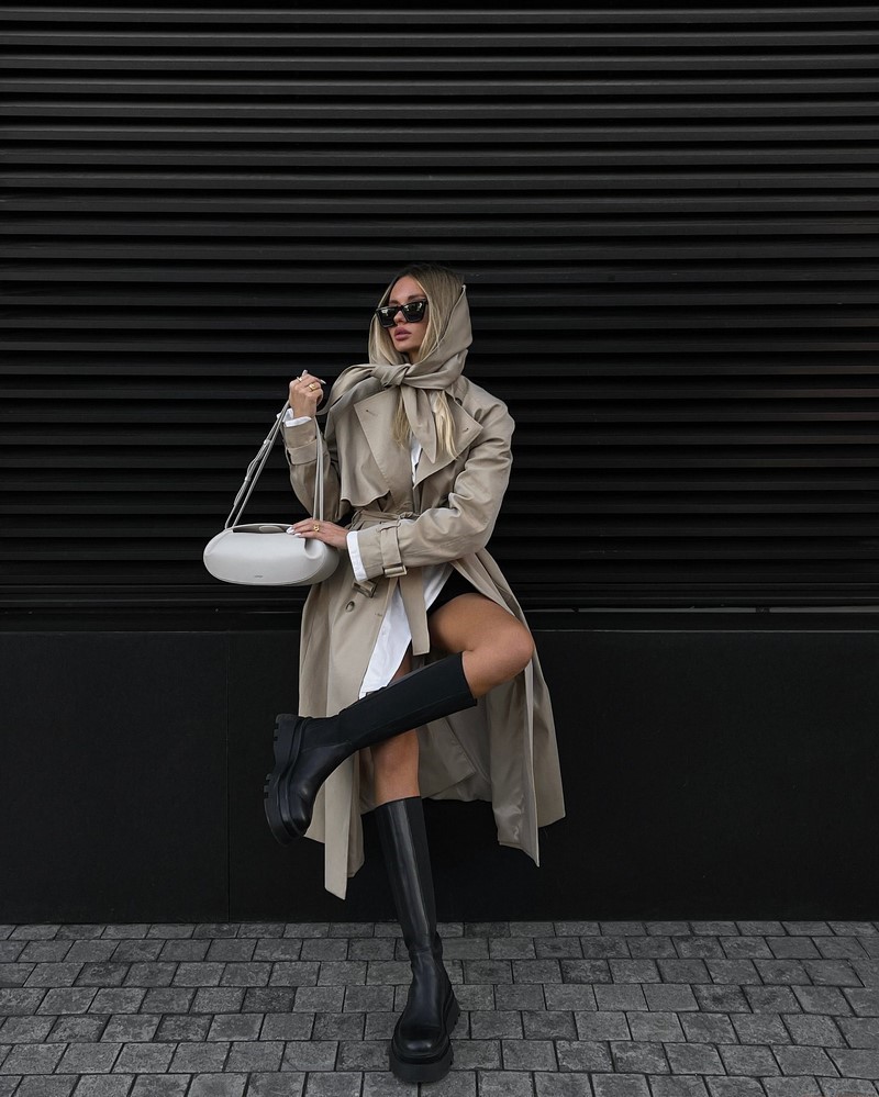 Стильные плащи и тренчи 2026: модные модели на фото