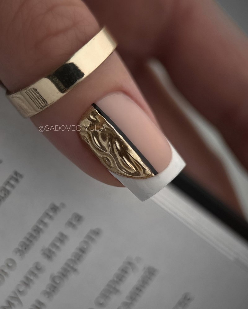 Френч-маникюр осень-зима 2026-2027 — новинки, фото