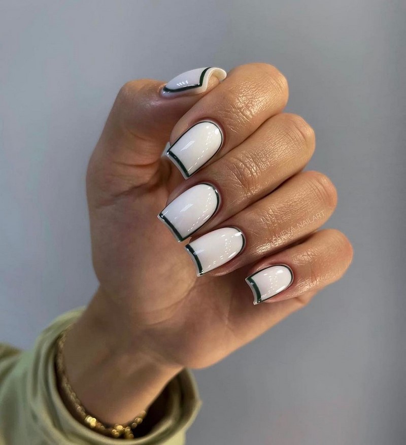 Френч-маникюр осень-зима 2026-2027 — новинки, фото