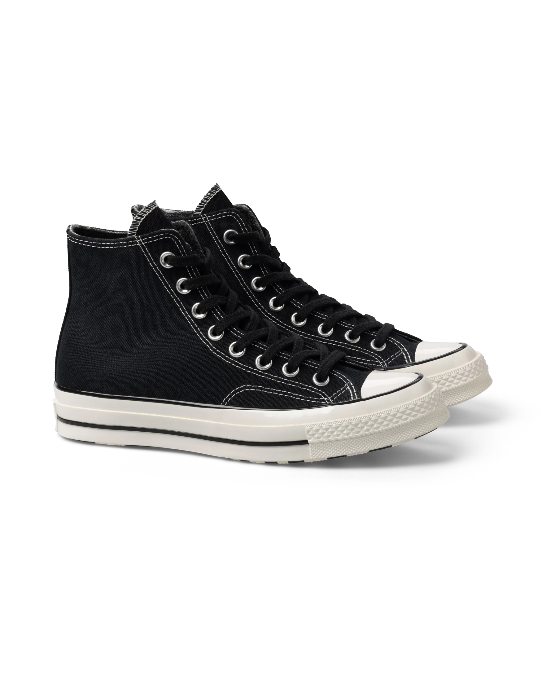 Черные высокие Chuck 70 No Problemo x Converse с контрастной строчкой и металлическими люверсами
